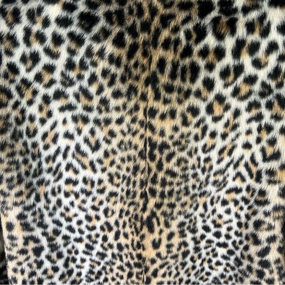 NWT MARCIANO GUESS - WOMENS LEOPARD FAUX FUR COAT - Picture 12 of 14